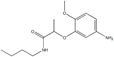 2-(5-amino-2-methoxyphenoxy)-N-butylpropanamide Structure