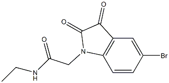 2-(5-bromo-2,3-dioxo-2,3-dihydro-1H-indol-1-yl)-N-ethylacetamide