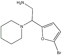 2-(5-bromo-2-furyl)-2-piperidin-1-ylethanamine 化学構造式