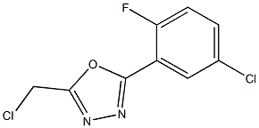2-(5-chloro-2-fluorophenyl)-5-(chloromethyl)-1,3,4-oxadiazole 化学構造式