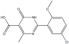 2-(5-chloro-2-methoxyphenyl)-4-methyl-6-oxo-1,6-dihydropyrimidine-5-carboxylic acid