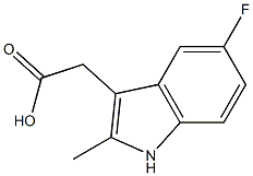 2-(5-fluoro-2-methyl-1H-indol-3-yl)acetic acid Structure