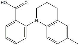 2-(6-methyl-1,2,3,4-tetrahydroquinolin-1-yl)benzoic acid 化学構造式