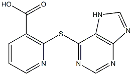 2-(7H-purin-6-ylthio)nicotinic acid