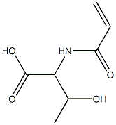 2-(acryloylamino)-3-hydroxybutanoic acid 结构式