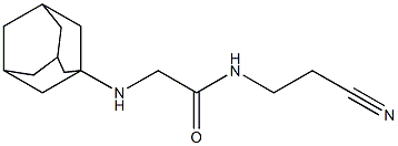 2-(adamantan-1-ylamino)-N-(2-cyanoethyl)acetamide Struktur