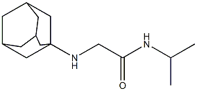 2-(adamantan-1-ylamino)-N-(propan-2-yl)acetamide Struktur