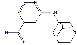 2-(adamantan-1-ylamino)pyridine-4-carbothioamide 化学構造式