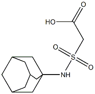 2-(adamantan-1-ylsulfamoyl)acetic acid Struktur