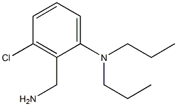 2-(aminomethyl)-3-chloro-N,N-dipropylaniline 结构式