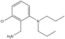 2-(aminomethyl)-3-chloro-N,N-dipropylaniline,,结构式