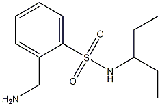 2-(aminomethyl)-N-(1-ethylpropyl)benzenesulfonamide Struktur