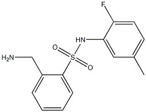 2-(aminomethyl)-N-(2-fluoro-5-methylphenyl)benzene-1-sulfonamide