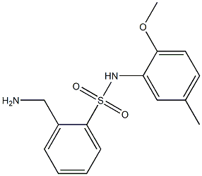 2-(aminomethyl)-N-(2-methoxy-5-methylphenyl)benzene-1-sulfonamide|