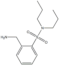 2-(aminomethyl)-N,N-dipropylbenzenesulfonamide 化学構造式