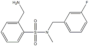 2-(aminomethyl)-N-[(3-fluorophenyl)methyl]-N-methylbenzene-1-sulfonamide