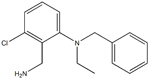 2-(aminomethyl)-N-benzyl-3-chloro-N-ethylaniline Struktur
