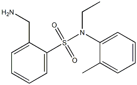 2-(aminomethyl)-N-ethyl-N-(2-methylphenyl)benzene-1-sulfonamide Structure