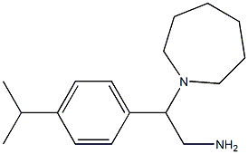 2-(azepan-1-yl)-2-[4-(propan-2-yl)phenyl]ethan-1-amine Struktur
