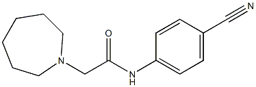 2-(azepan-1-yl)-N-(4-cyanophenyl)acetamide Struktur