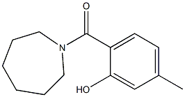 2-(azepan-1-ylcarbonyl)-5-methylphenol Struktur