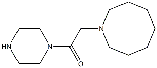 2-(azocan-1-yl)-1-(piperazin-1-yl)ethan-1-one 结构式