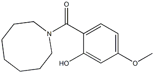 2-(azocan-1-ylcarbonyl)-5-methoxyphenol,,结构式