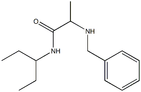 2-(benzylamino)-N-(pentan-3-yl)propanamide 结构式