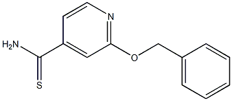 2-(benzyloxy)pyridine-4-carbothioamide Struktur