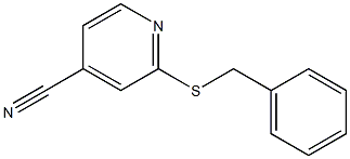 2-(benzylsulfanyl)pyridine-4-carbonitrile Structure