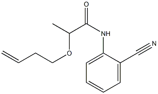 2-(but-3-en-1-yloxy)-N-(2-cyanophenyl)propanamide