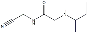 2-(butan-2-ylamino)-N-(cyanomethyl)acetamide Structure