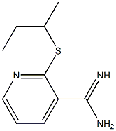 2-(butan-2-ylsulfanyl)pyridine-3-carboximidamide,,结构式