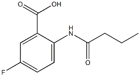 2-(butyrylamino)-5-fluorobenzoic acid Structure