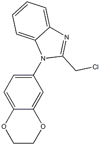2-(chloromethyl)-1-(2,3-dihydro-1,4-benzodioxin-6-yl)-1H-1,3-benzodiazole Structure