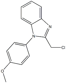 2-(chloromethyl)-1-(4-methoxyphenyl)-1H-1,3-benzodiazole Struktur