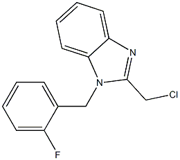  2-(chloromethyl)-1-[(2-fluorophenyl)methyl]-1H-1,3-benzodiazole