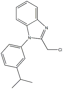 2-(chloromethyl)-1-[3-(propan-2-yl)phenyl]-1H-1,3-benzodiazole|