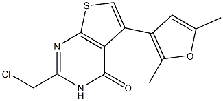 2-(chloromethyl)-5-(2,5-dimethylfuran-3-yl)-3H,4H-thieno[2,3-d]pyrimidin-4-one|