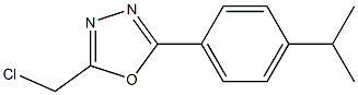 2-(chloromethyl)-5-[4-(propan-2-yl)phenyl]-1,3,4-oxadiazole Structure