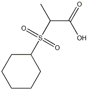 2-(cyclohexanesulfonyl)propanoic acid Structure