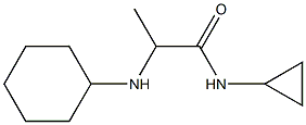2-(cyclohexylamino)-N-cyclopropylpropanamide,,结构式