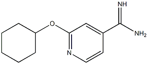 2-(cyclohexyloxy)pyridine-4-carboximidamide Structure