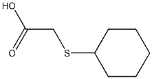 2-(cyclohexylsulfanyl)acetic acid Structure