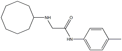 2-(cyclooctylamino)-N-(4-methylphenyl)acetamide Structure