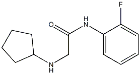 2-(cyclopentylamino)-N-(2-fluorophenyl)acetamide Struktur