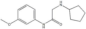 2-(cyclopentylamino)-N-(3-methoxyphenyl)acetamide Struktur