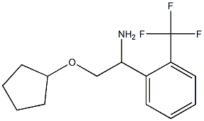 2-(cyclopentyloxy)-1-[2-(trifluoromethyl)phenyl]ethanamine Structure