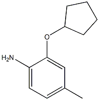 2-(cyclopentyloxy)-4-methylaniline Structure