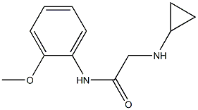 2-(cyclopropylamino)-N-(2-methoxyphenyl)acetamide 结构式